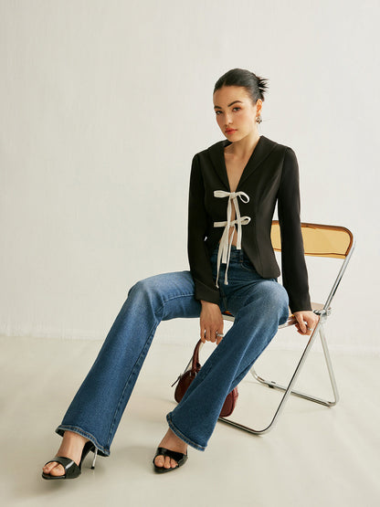 Classic Open Front Women's Blazer