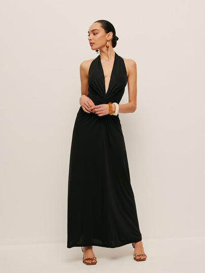 Chic V-Neck Wrap Front Summer Dress