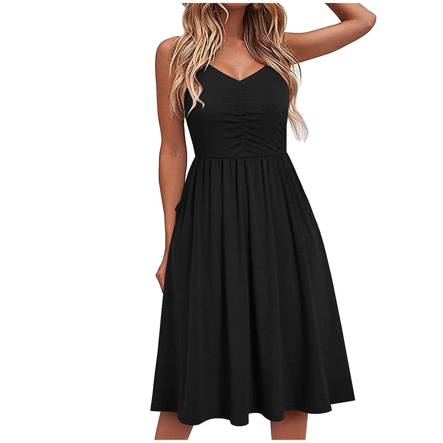 Casual V-Neck Sleeveless Summer Dress