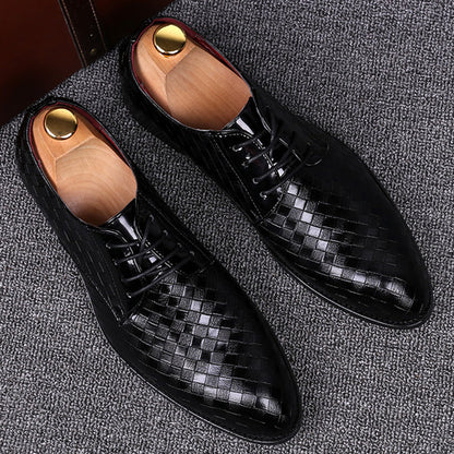 Classic Brown Leather Tie Shoes