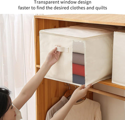 Practical Closet Storage Bag Set – Double Zipper Organizer