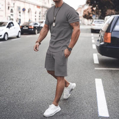 Men's Soft Cotton T-Shirt and Shorts Set