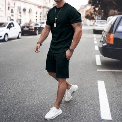 Men's Soft Cotton T-Shirt and Shorts Set
