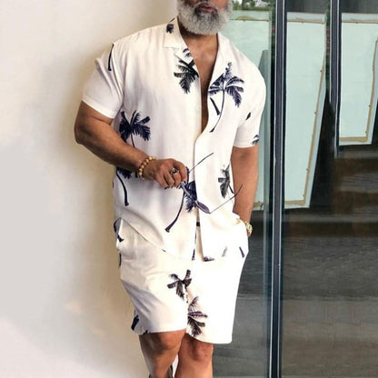 Casual Summer Shirt and Shorts Set for Men