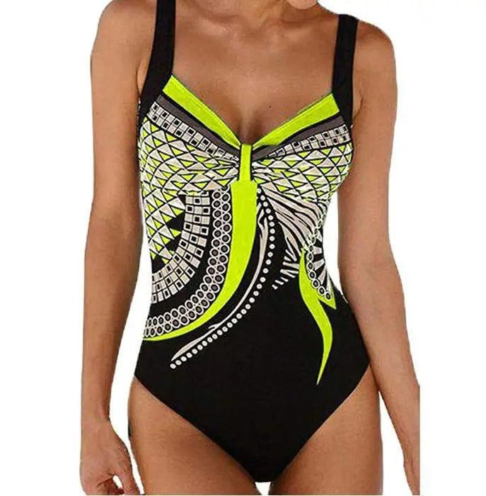 Stylish Floral Beach Swimsuit
