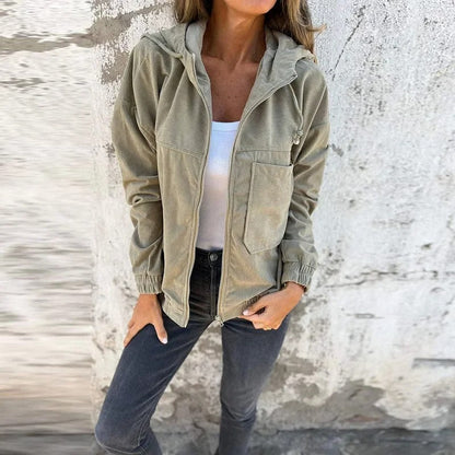 Comfy Women's Zip Up Hoodie Jacket Everyday Wear