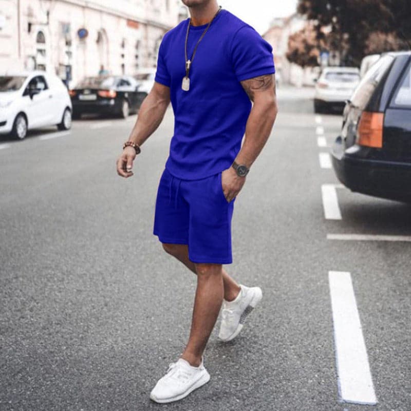 Men's Soft Cotton T-Shirt and Shorts Set