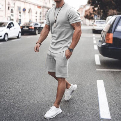 Men's Soft Cotton T-Shirt and Shorts Set