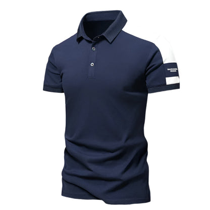 Men's Slim Fit Polo Shirt - Lightweight Short Sleeve Tee