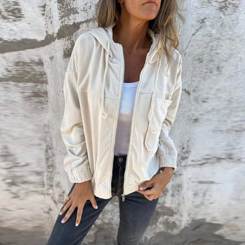 Comfy Women's Zip Up Hoodie Jacket Everyday Wear