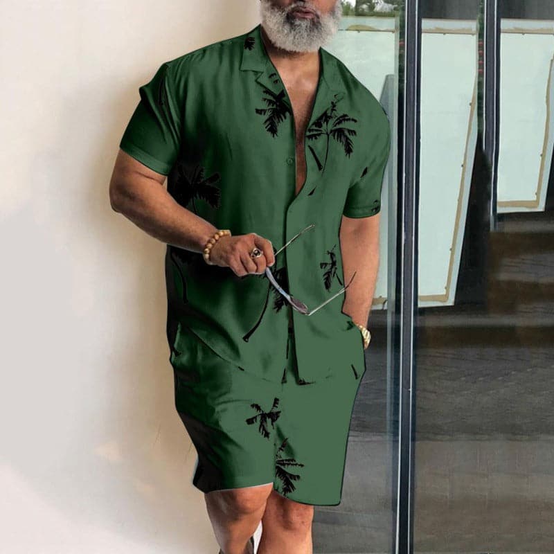 Casual Summer Shirt and Shorts Set for Men - Nocini