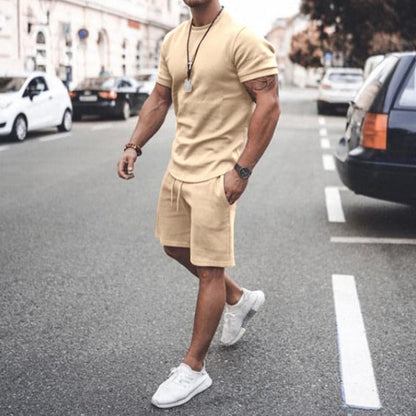 Men's Soft Cotton T-Shirt and Shorts Set