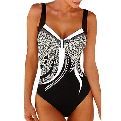 Stylish Floral Beach Swimsuit