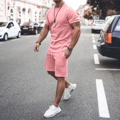 Men's Soft Cotton T-Shirt and Shorts Set