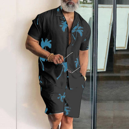 Casual Summer Shirt and Shorts Set for Men