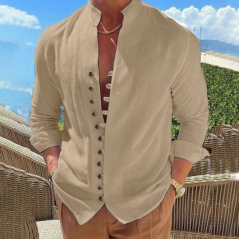 Relaxed Fit Men's Breathable Casual Shirt - Nocini