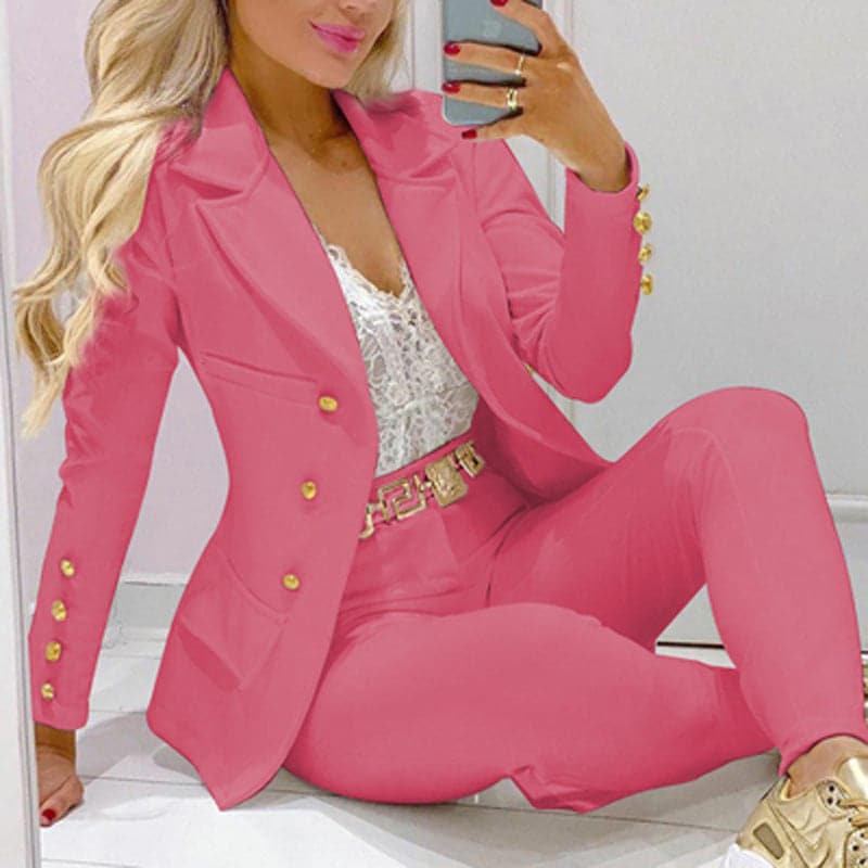 Classic Women's Suit Jacket and Trousers