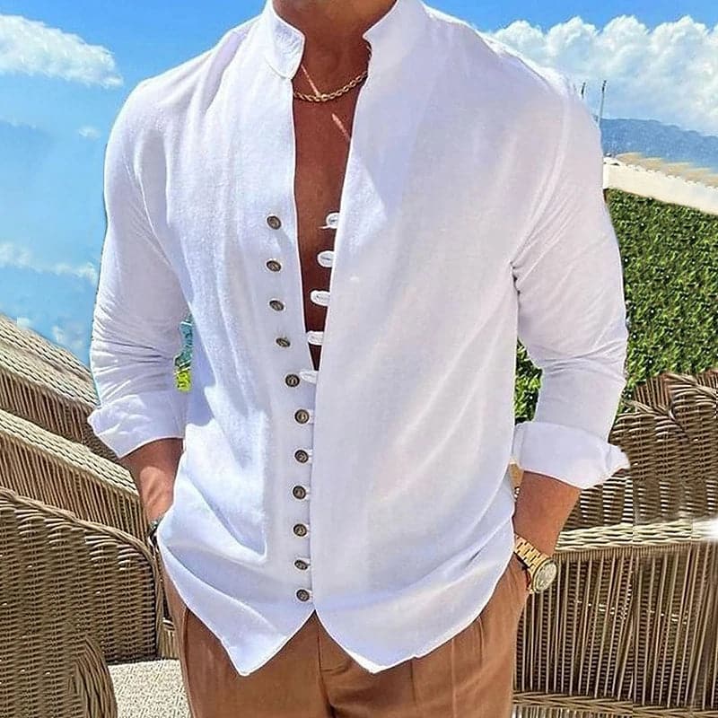 Relaxed Fit Men's Breathable Casual Shirt