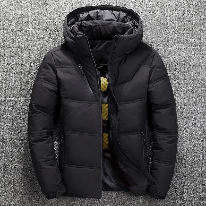 Warm Men's Quilted Down Puffer Coat - Nocini