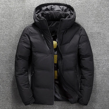 Warm Men's Quilted Down Puffer Coat - Nocini