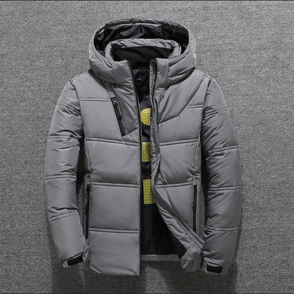 Warm Men's Quilted Down Puffer Coat