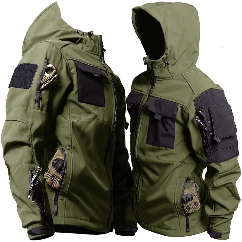 Waterproof Combat Hip Length Parka Jacket - Nocini