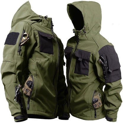 Waterproof Combat Hip Length Parka Jacket - Nocini