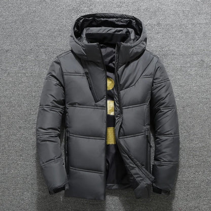 Warm Men's Quilted Down Puffer Coat