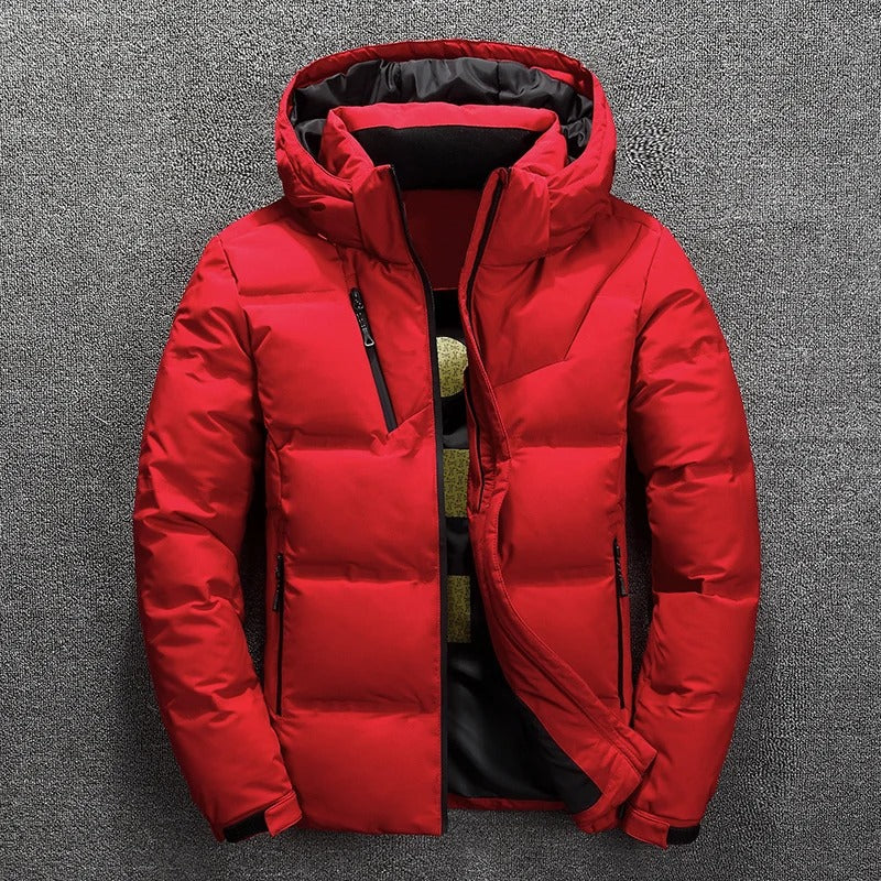 Warm Men's Quilted Down Puffer Coat