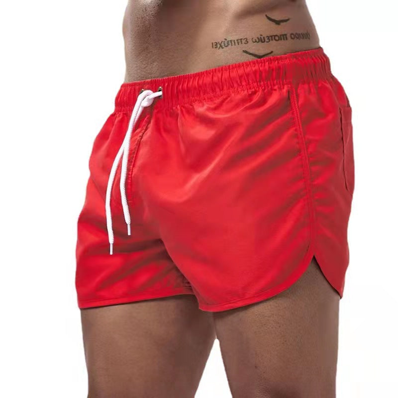 Comfortable Men's Swim Trunks Quick Dry Mid Length