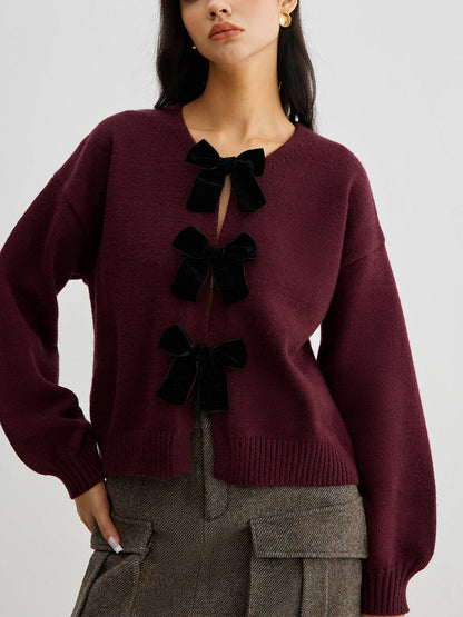 Soft Ruffle Lantern Sleeve Sweater