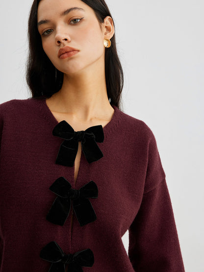 Soft Ruffle Lantern Sleeve Sweater