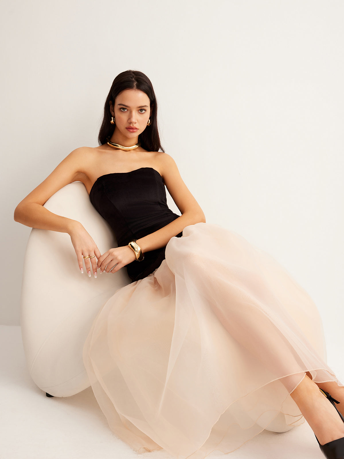 Soft Flowy Sleeveless Summer Dress - Pexav
