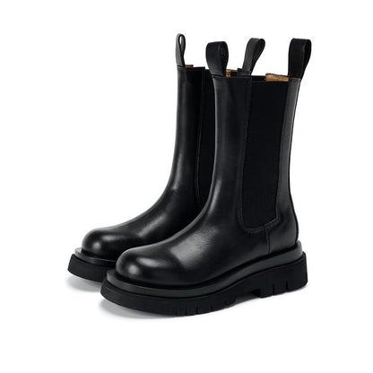 Timeless Leather Ankle Boots - Olytrend