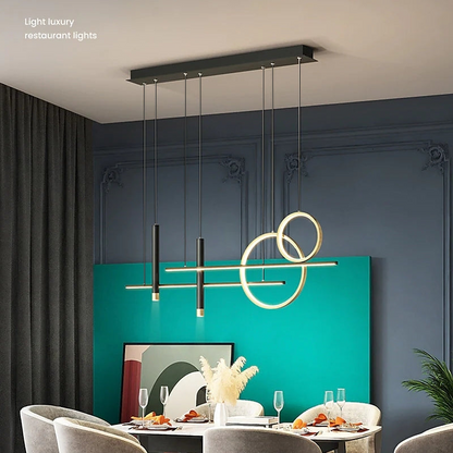 Versatile LED Pendant Light - LumoSphere-Black-3 Colors-Nora Luxe