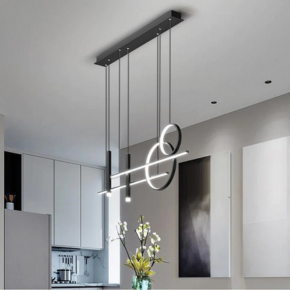 Versatile LED Pendant Light - LumoSphere-Black-3 Colors-Nora Luxe