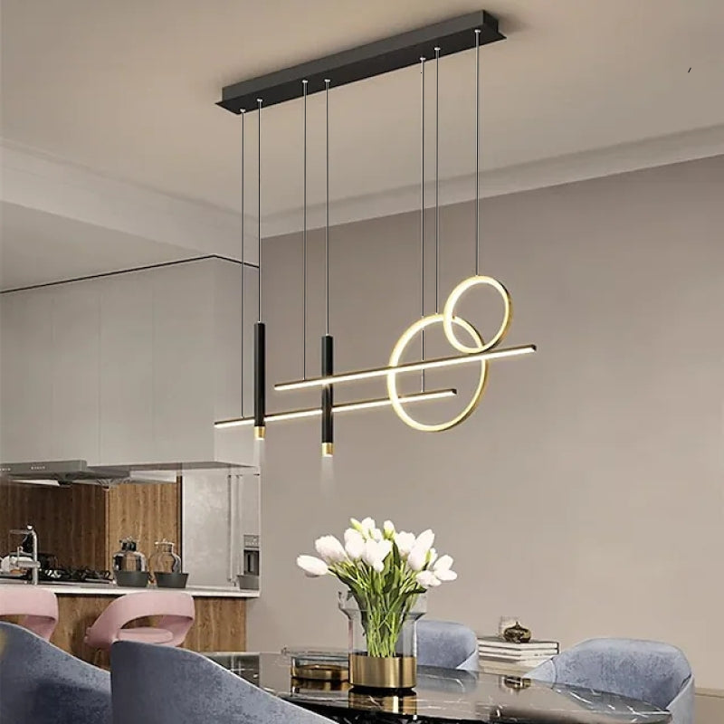 Versatile LED Pendant Light - LumoSphere-Gold-Dimmable-Nora Luxe