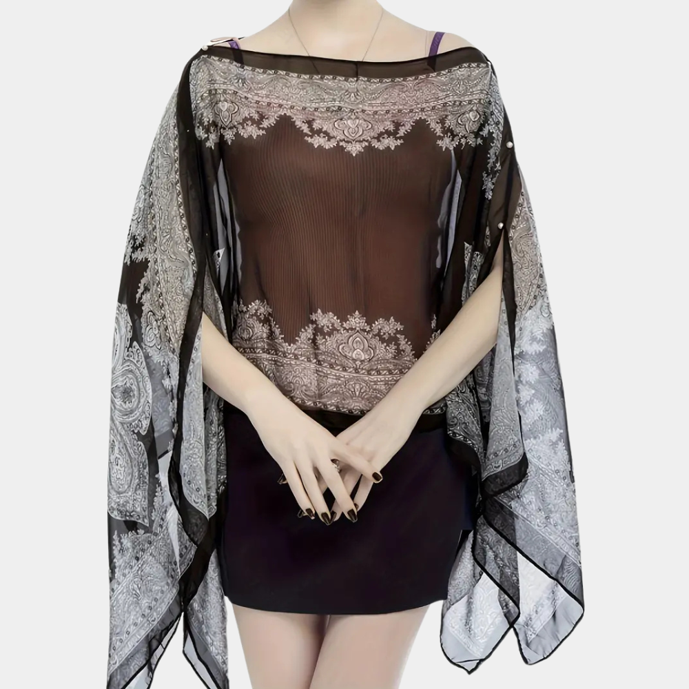 Versatile Poncho Scarf for Women - Mira-Nora Luxe