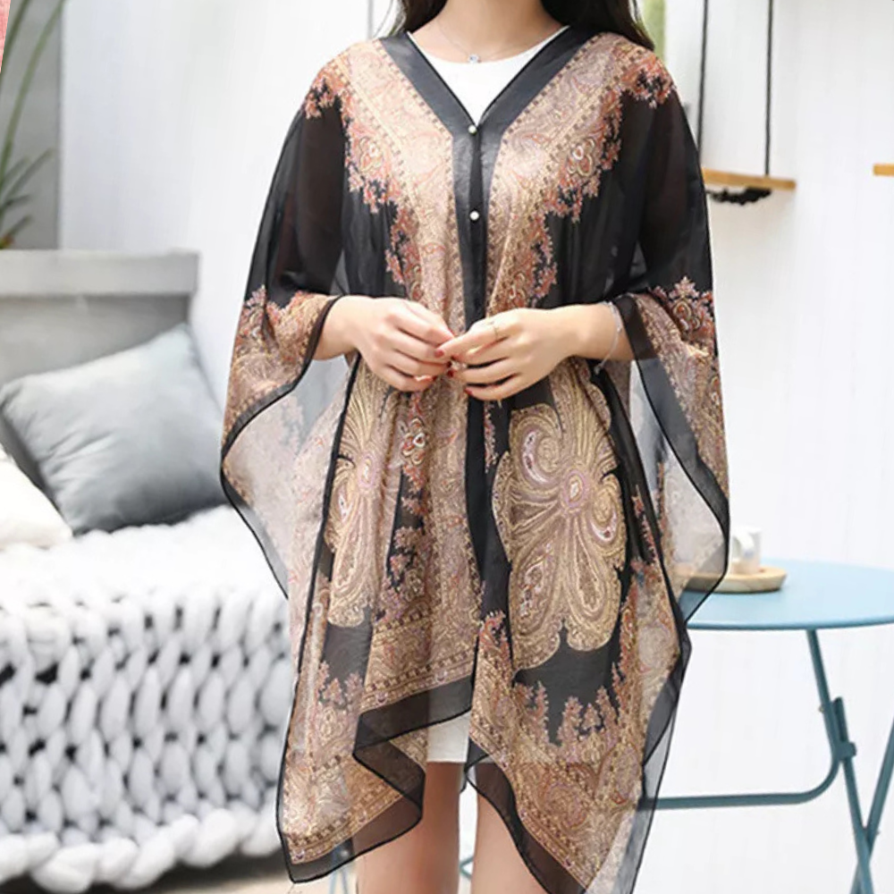 Versatile Poncho Scarf for Women - Mira-Nora Luxe