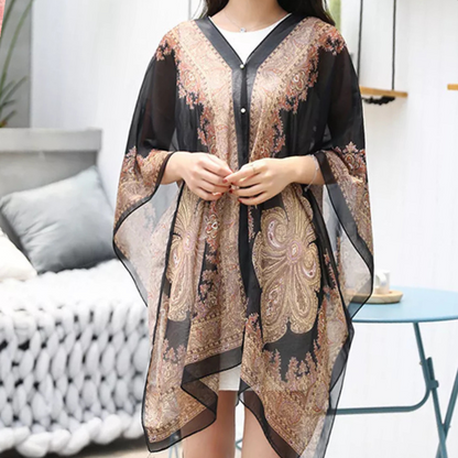 Versatile Poncho Scarf for Women - Mira-Nora Luxe