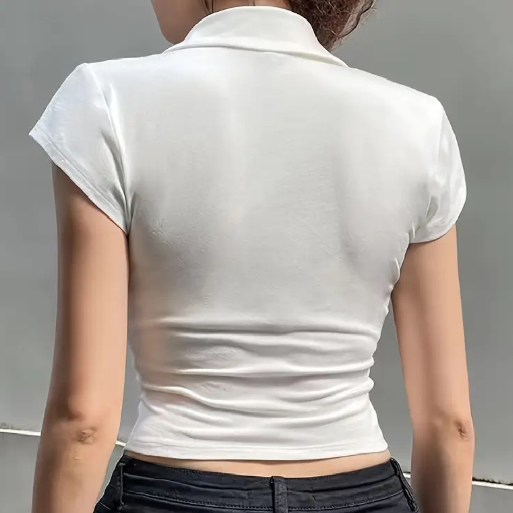 Versatile White Ladies Blouse - Nova-XS-Nora Luxe