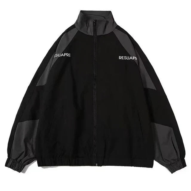 Versatile Windbreaker Jacket - Aria-Black-S-Nora Luxe