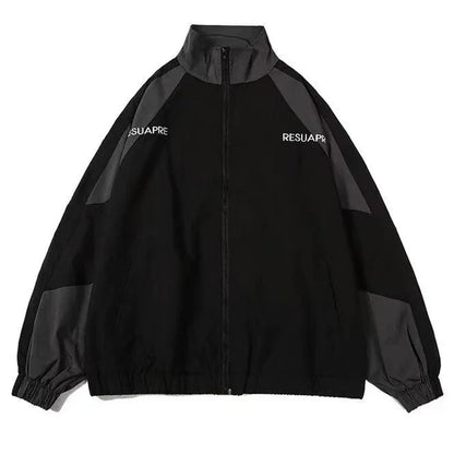 Versatile Windbreaker Jacket - Aria-Black-S-Nora Luxe