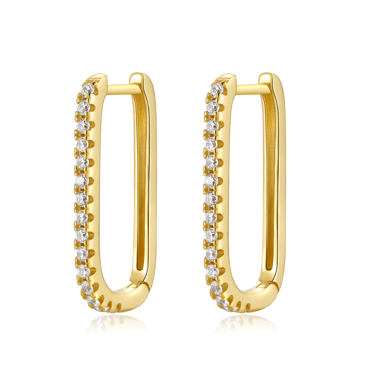 Sparkling Silver Drop Earrings - Pexav