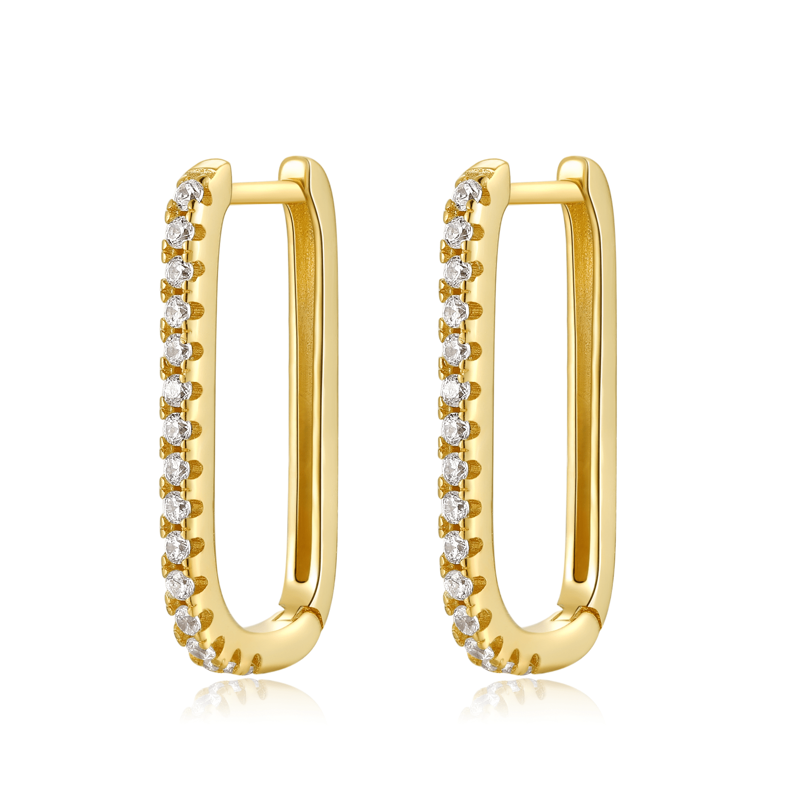 Sparkling Silver Drop Earrings - Pexav