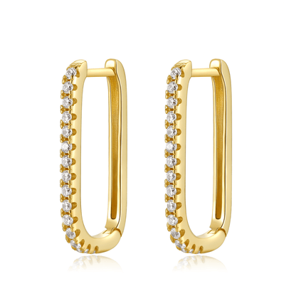 Sparkling Silver Drop Earrings - Pexav