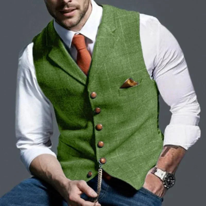 Stylish Men's Checked Vest - Olytrend