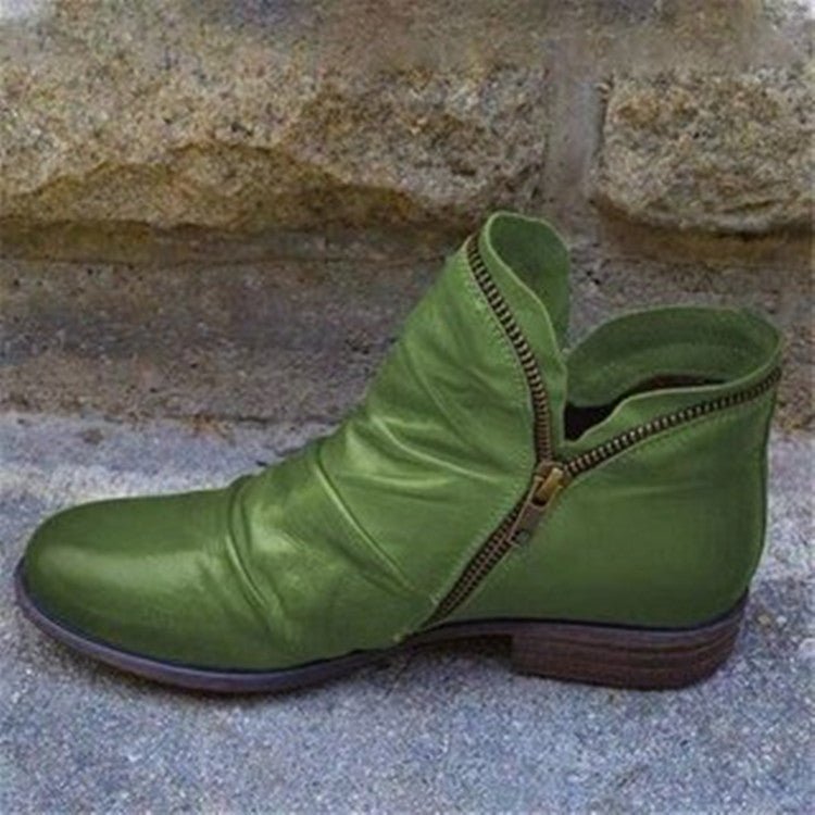 Ladies High Heel Ankle Boots with Side Zips