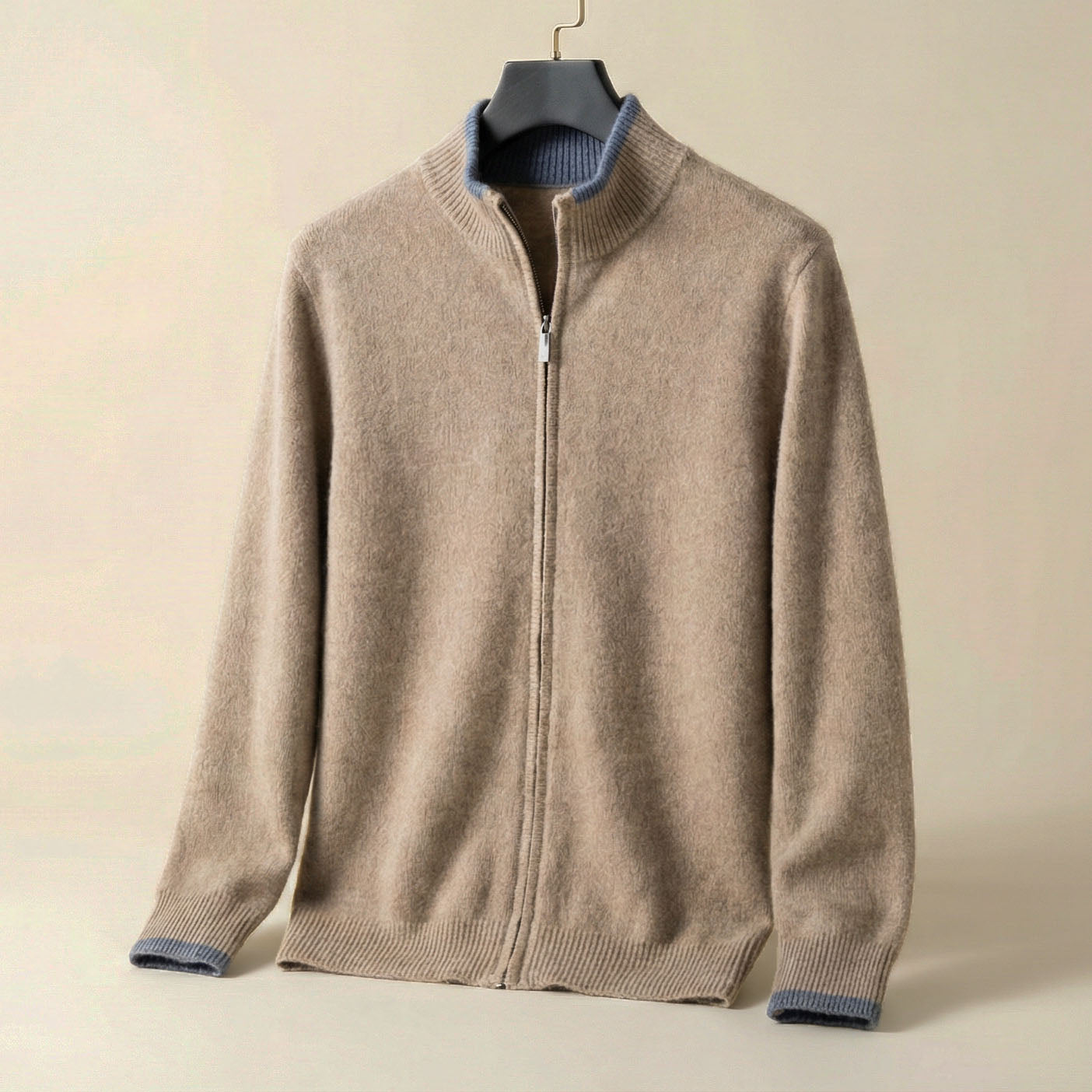 Classic Men's Zipper Pullover Sweater - Olytrend