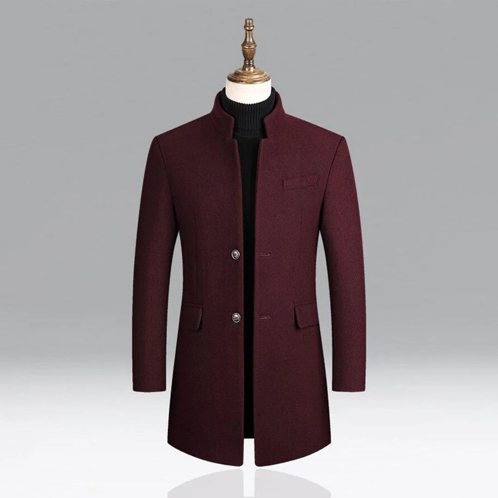 Men's Luxury Wool Traditional Overcoat Formal Wear - Olytrend